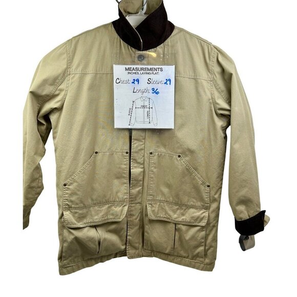 EDDIE BAUER Men's Tall XL Beige/Tan Chore Utility Jacket w/Removable Insulation - Picture 9 of 16